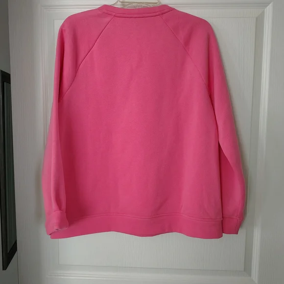 Talbots Brand New Bold Pink Crew Neck Sweatshirt - Picture 3 of 7